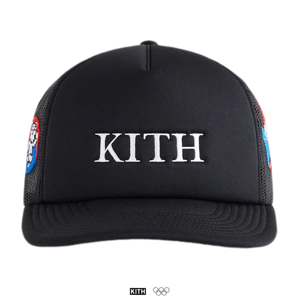 Kith for Olympics Heritage All-Over Logo Poly Foam Nolan Trucker Hat