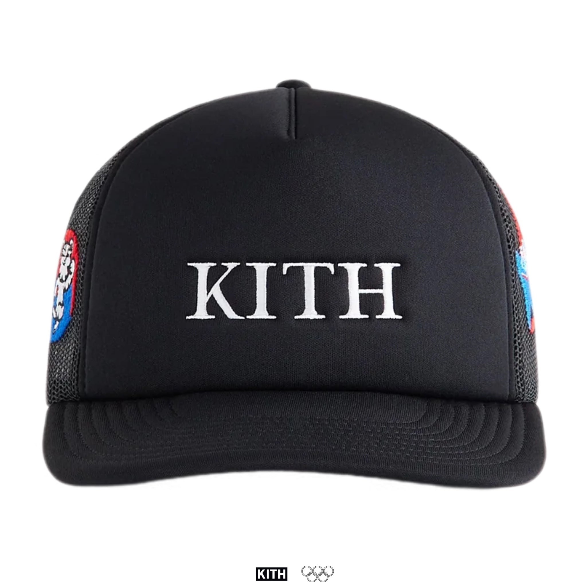 Kith for Olympics Heritage All-Over Logo Poly Foam Nolan Trucker Hat