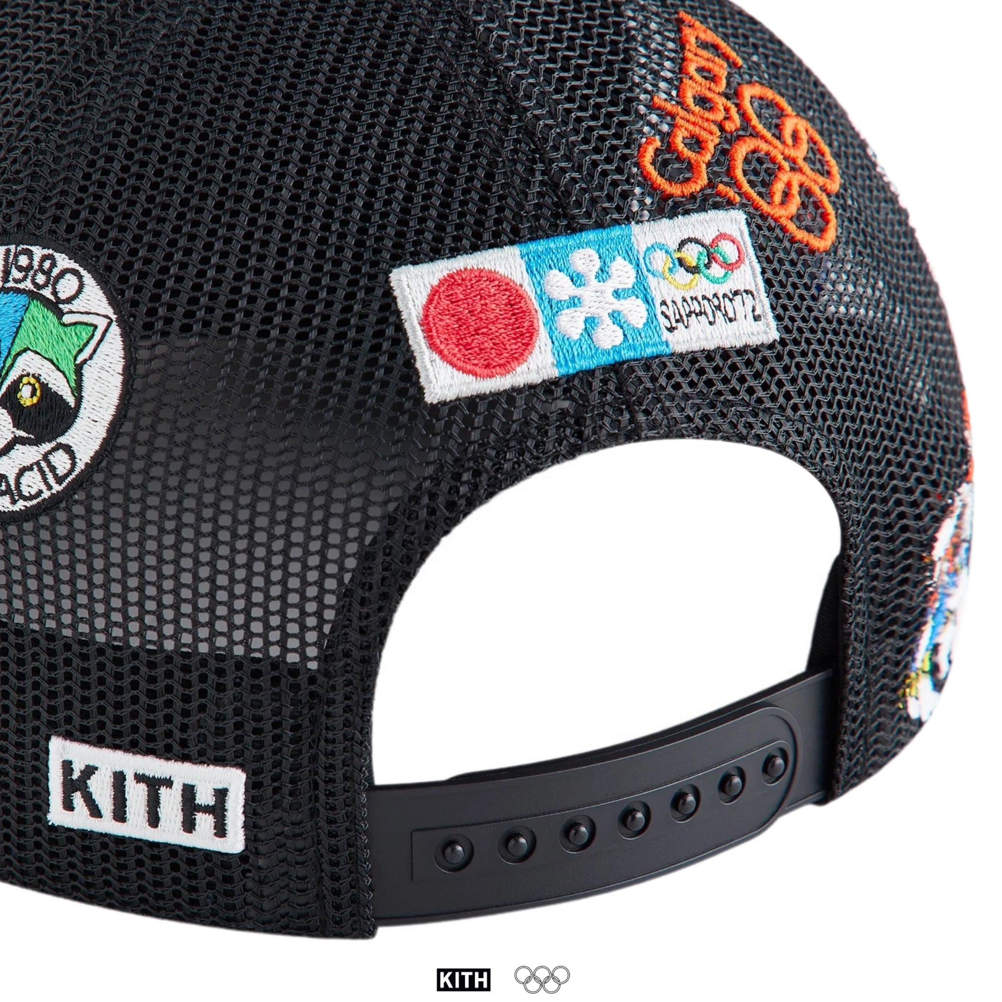 Kith for Olympics Heritage All-Over Logo Poly Foam Nolan Trucker Hat