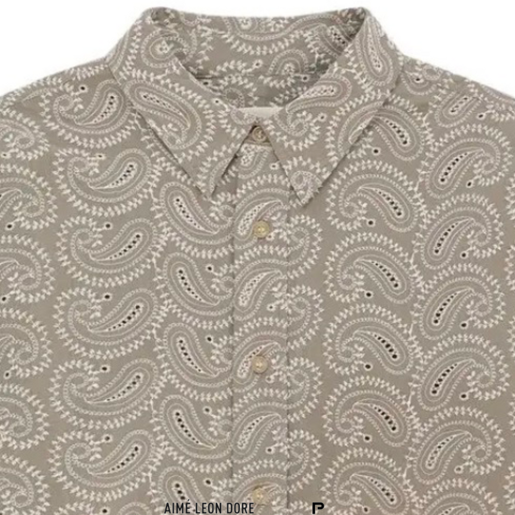 Aimé Leon Dore Paisley Embroidered Button Down 2024