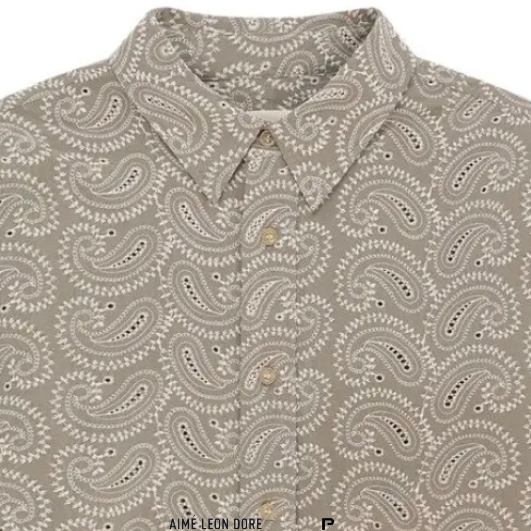 Aimé Leon Dore Paisley Embroidered Button Down 2024