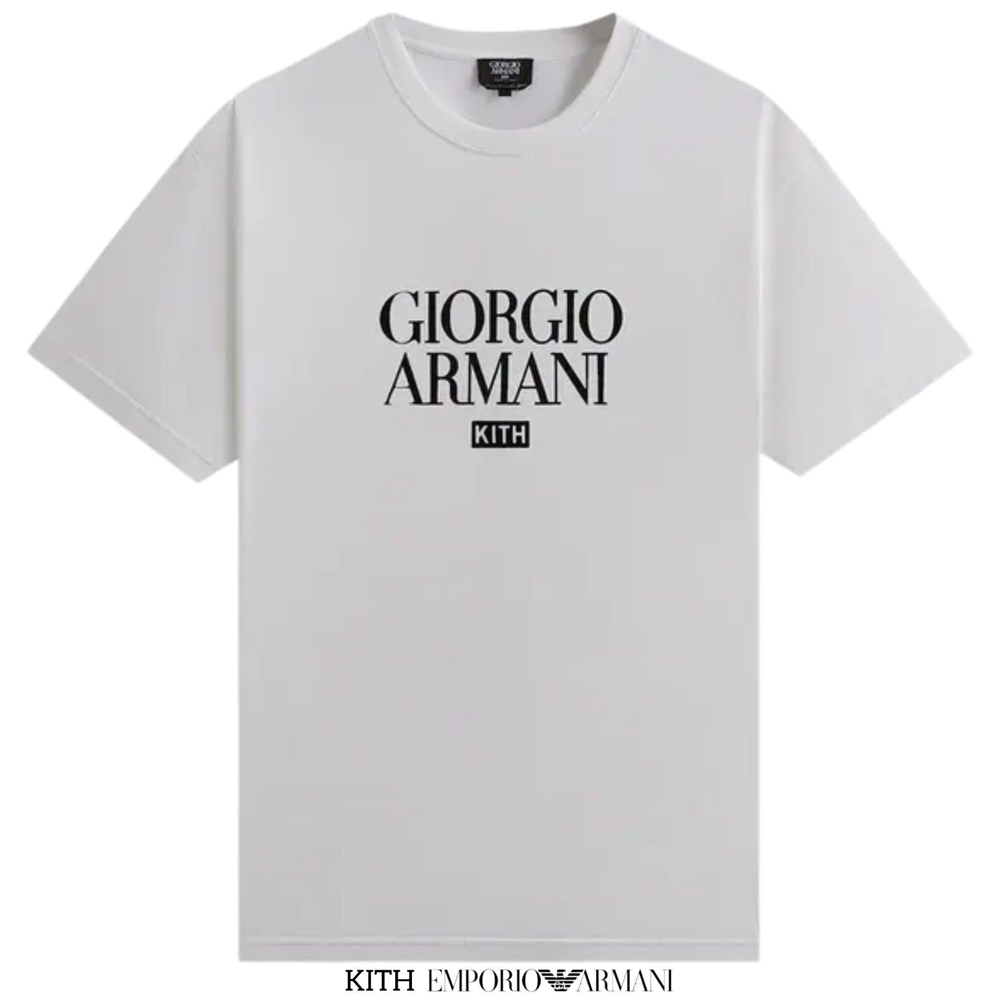 Kith Giorgio Armani Classic Script Logo Tee