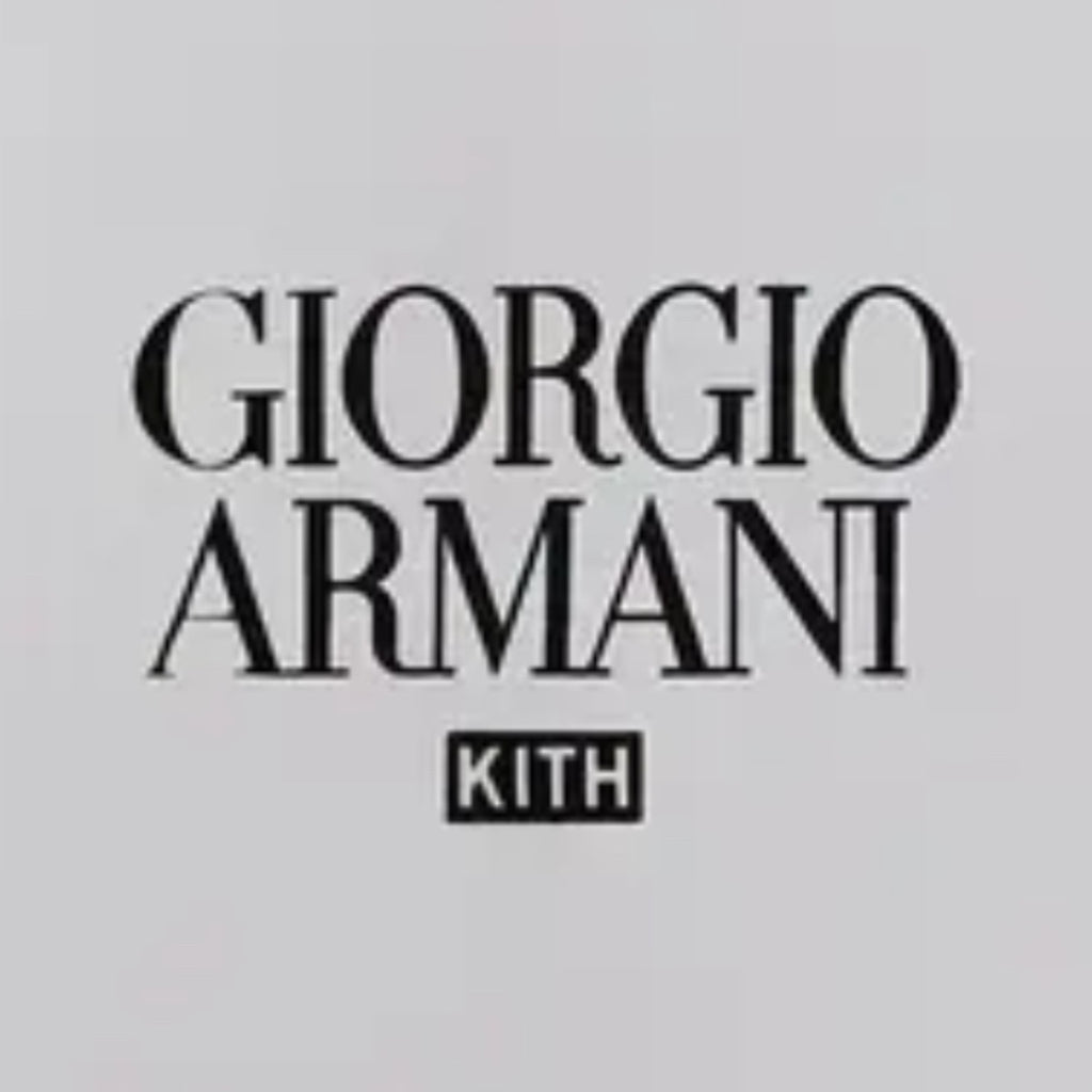 Kith Giorgio Armani Classic Script Logo Tee