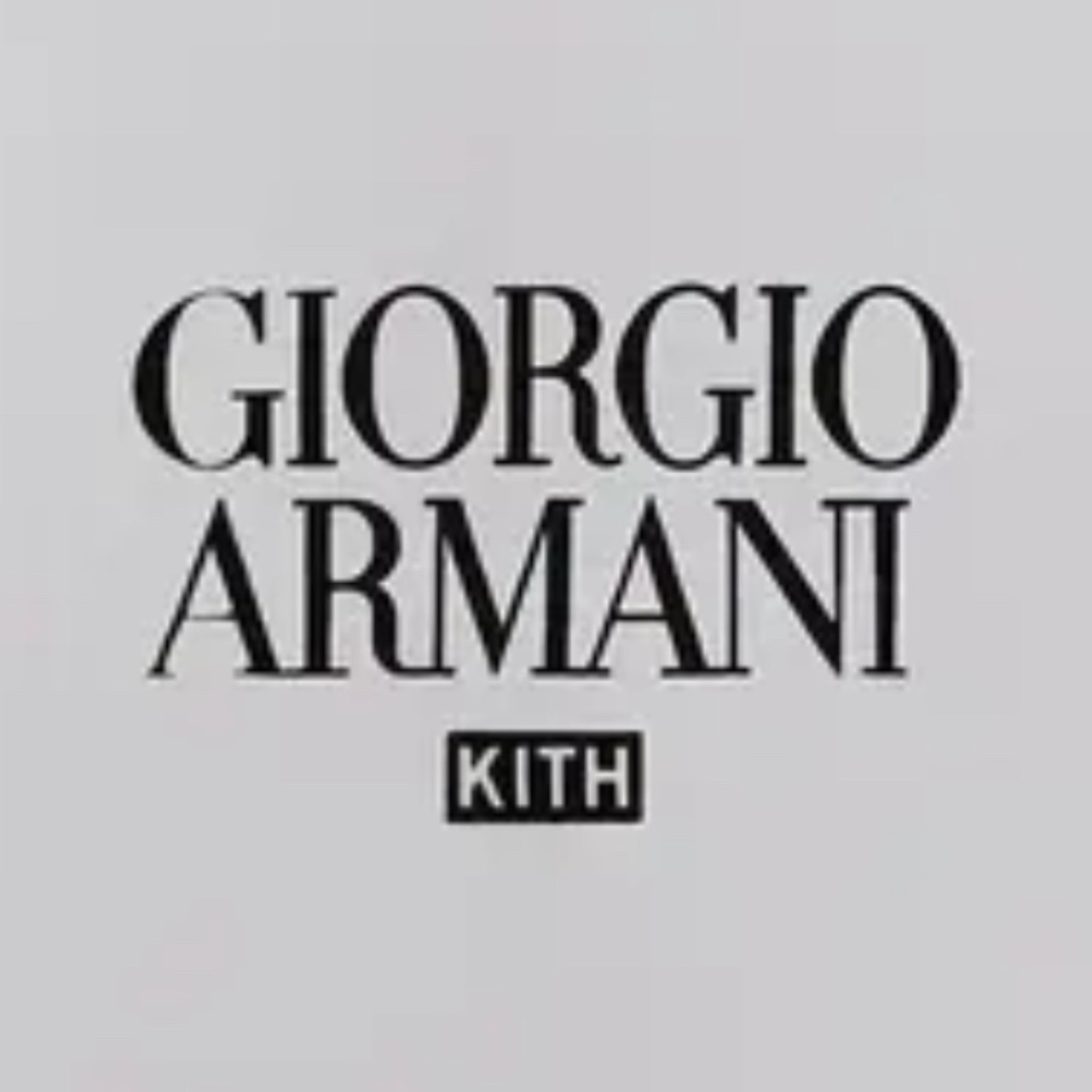 Kith Giorgio Armani Classic Script Logo Tee