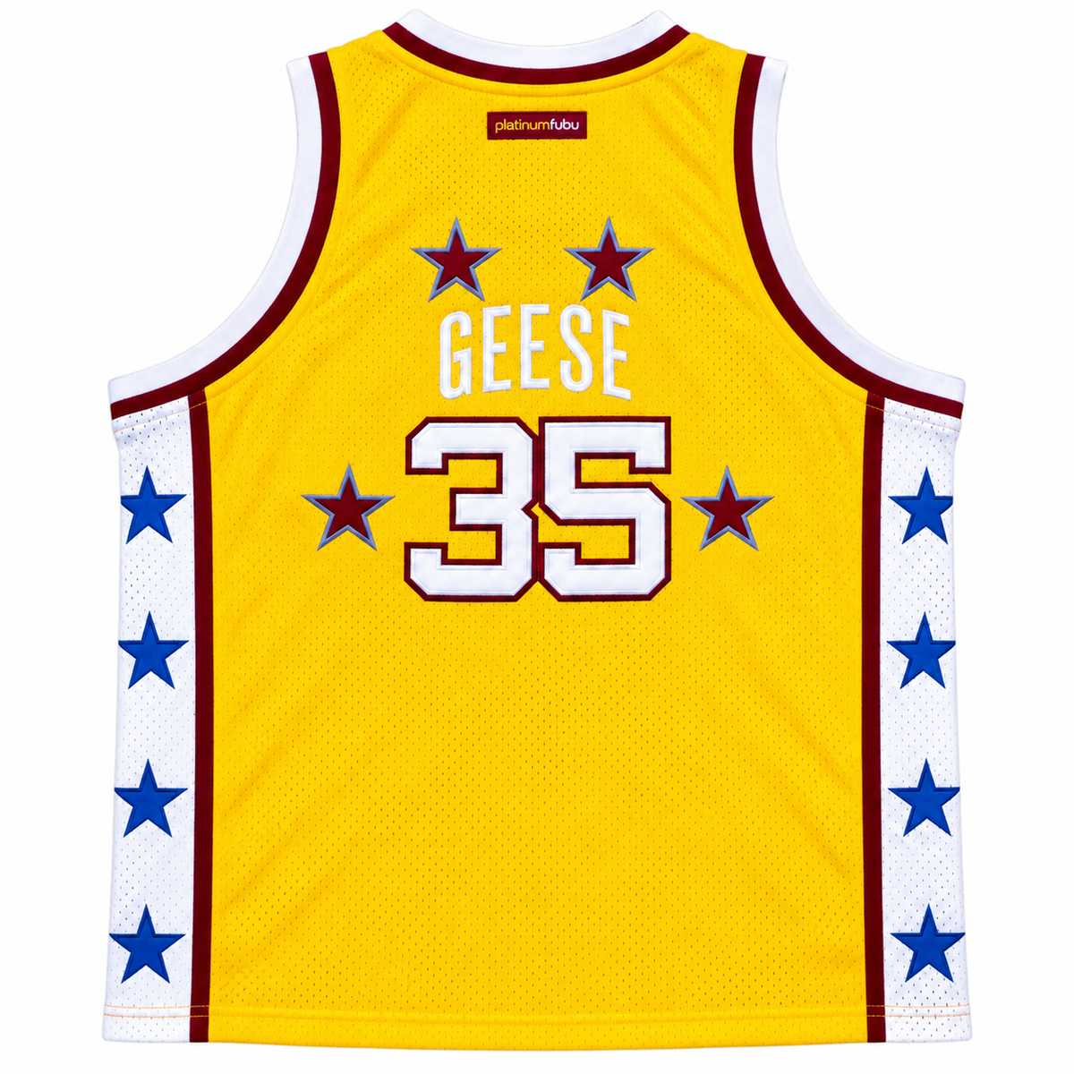 Platinum FUBU Harlem Globetrotters Korean Vintage Jersey 2005 Yellow (USED)