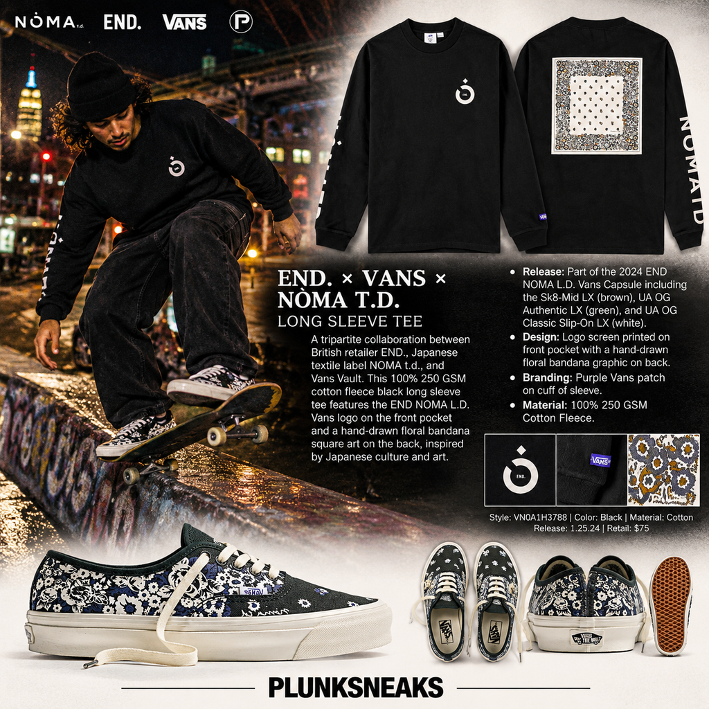 END. x NOMA T.D. Vans Long Sleeve Tee 2024 (USED)