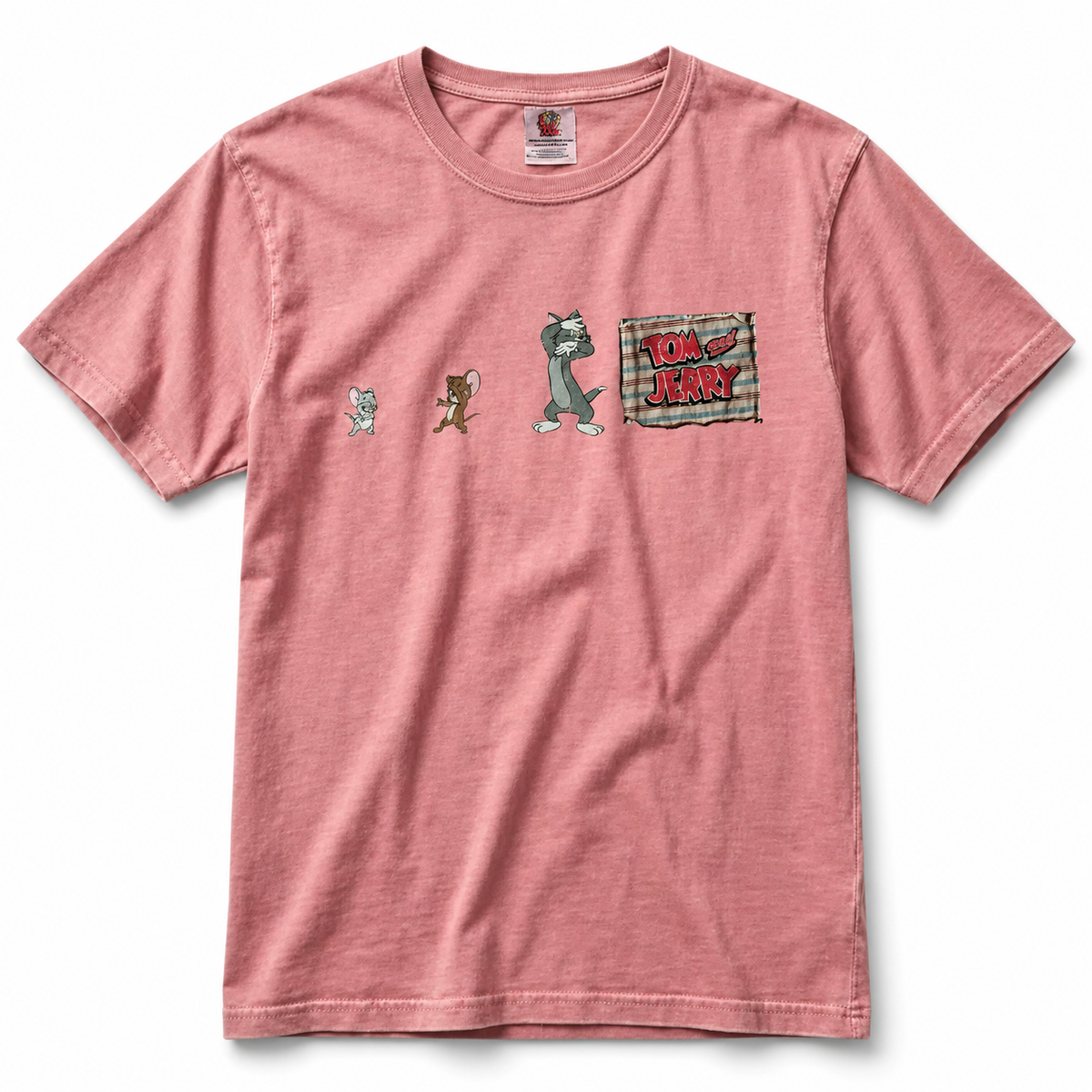 Tom and Jerry Chasing Patch Vintage Tee | Korea Exclusive 2026