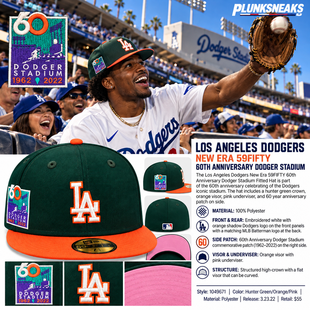 Los Angeles Dodgers New Era 59FIFTY 60th Anniversary Dodger Stadium Fitted Cap 2022