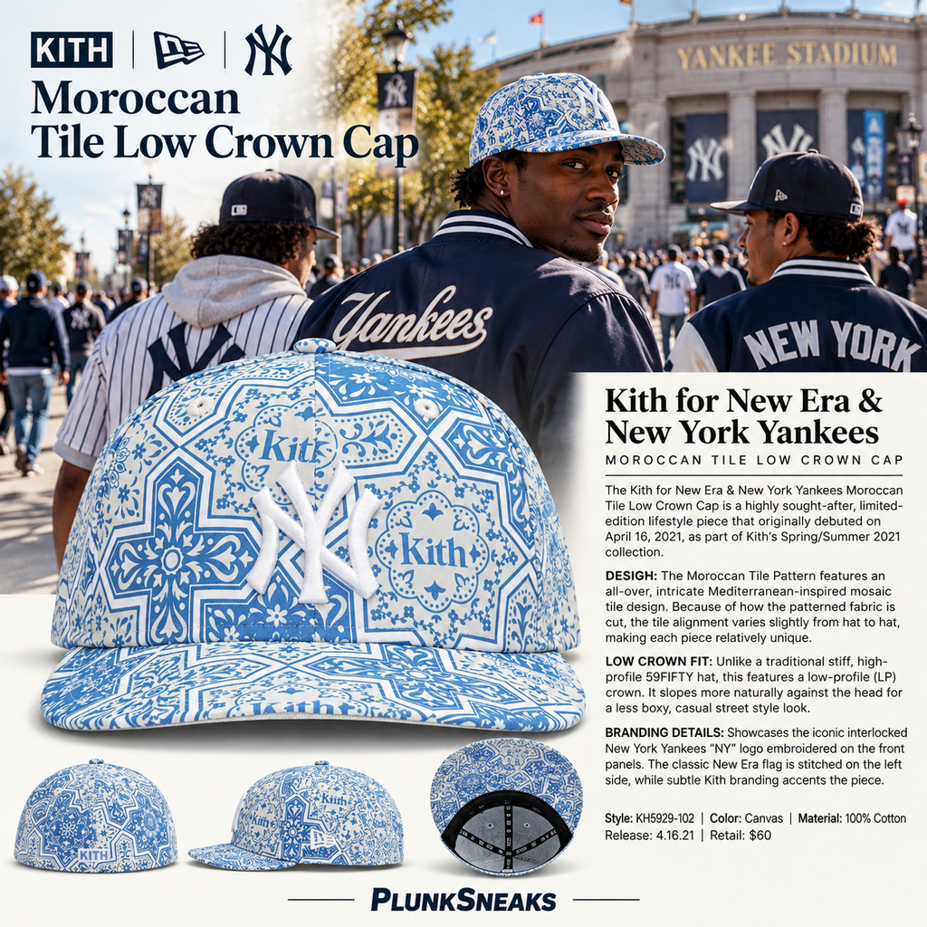 Kith x New Era New York Yankees Moroccan Tile Low Crown Cap 2021 (USED)