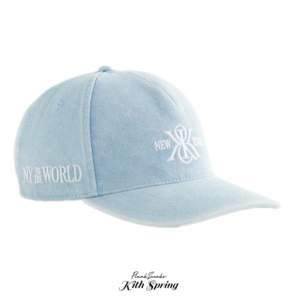 Kith K&K New York Denim Bay Low Pinch Crown Snapback
