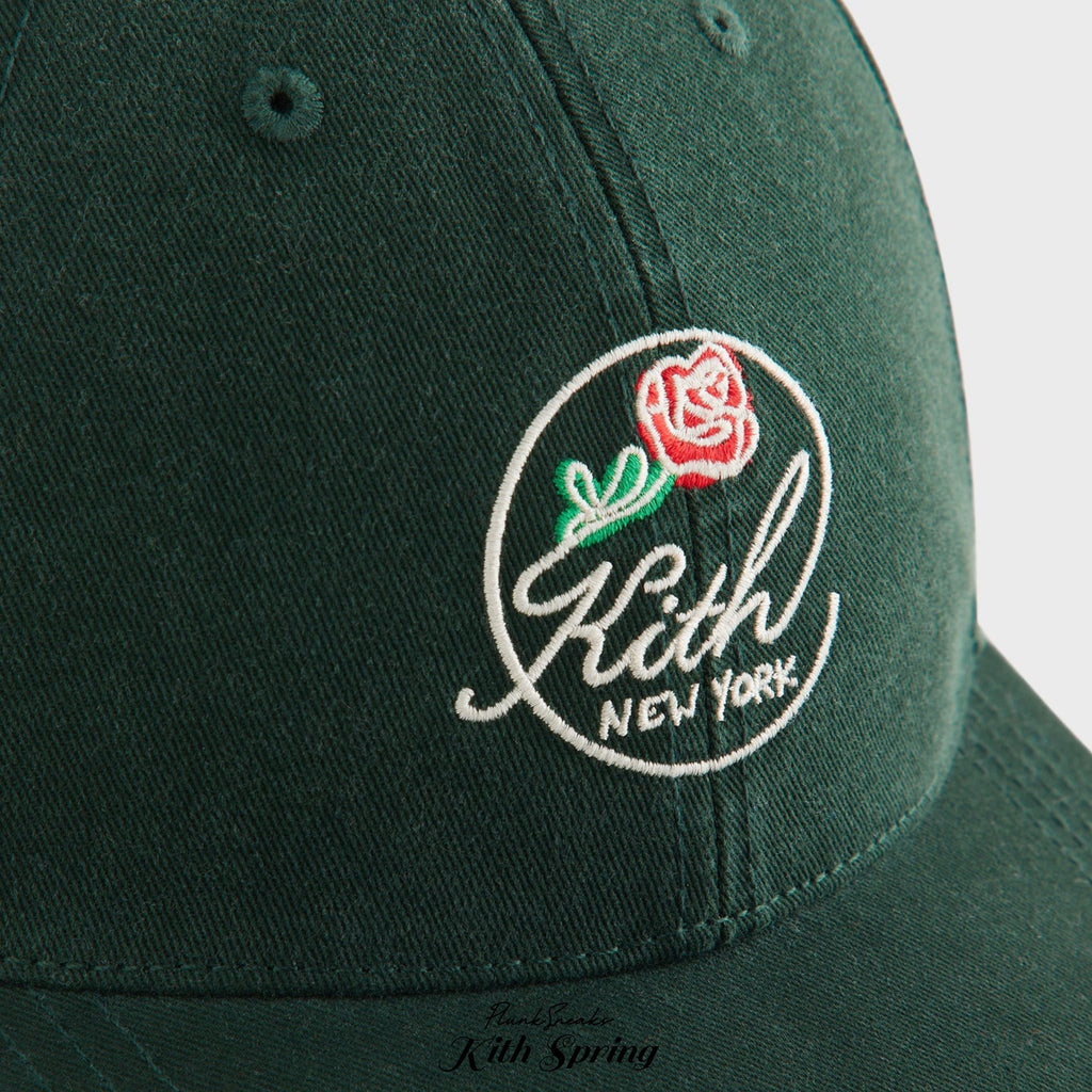 Kith Rose Logo Washed Twill Aaron Classic Cap