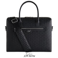 Kith Monogram Leather Messenger Briefcase