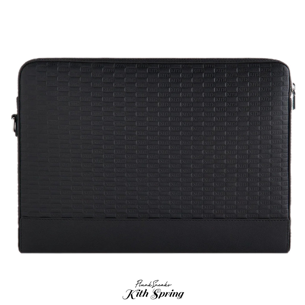 Kith Monogram Leather 15" Laptop Case