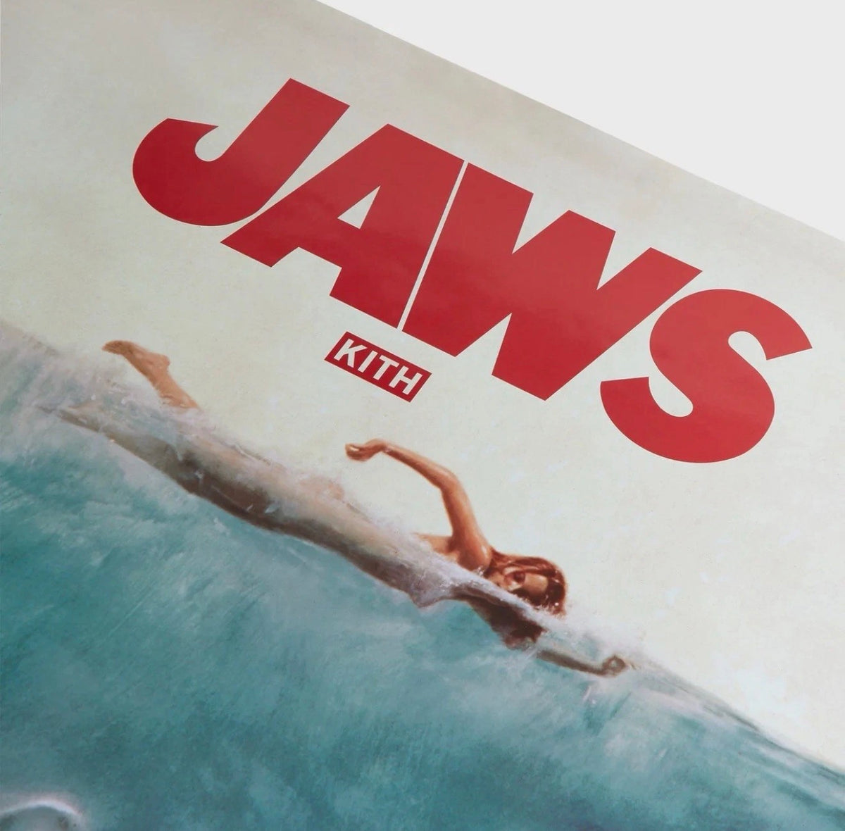Kith for JAWS 50th Anniversary Movie Poster Blue Black Red 2025