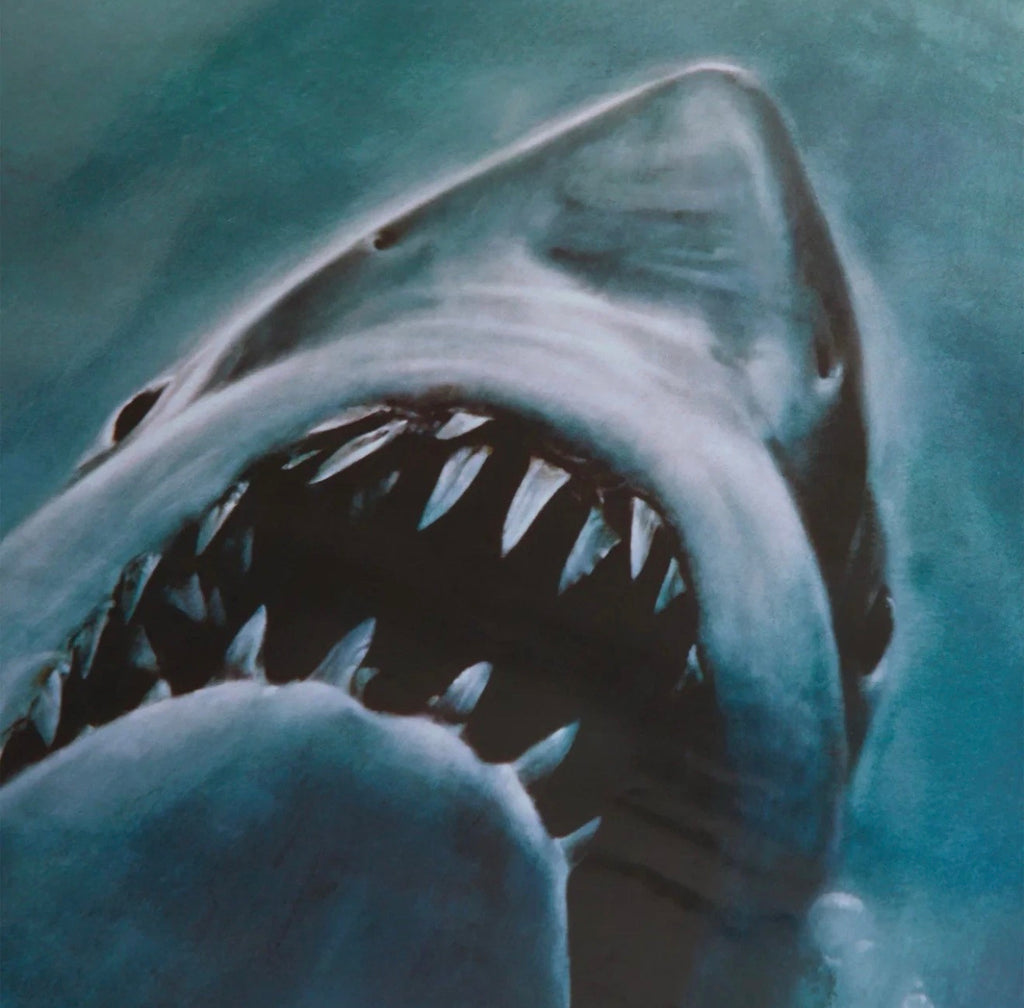 Kith for JAWS 50th Anniversary Movie Poster Blue Black Red 2025