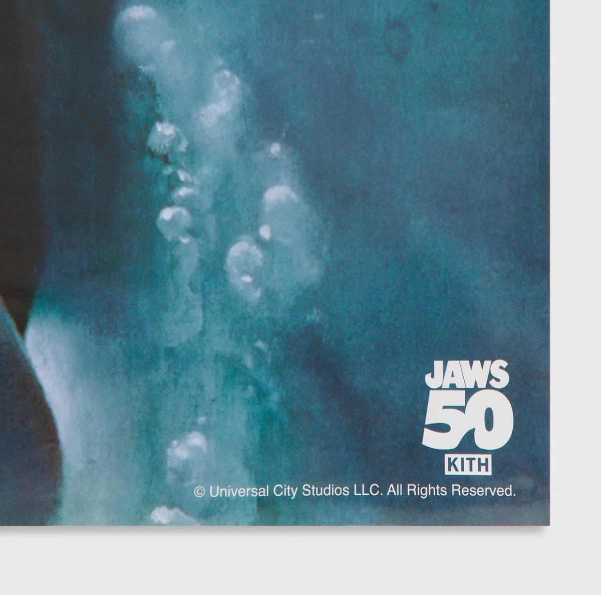 Kith for JAWS 50th Anniversary Movie Poster Blue Black Red 2025