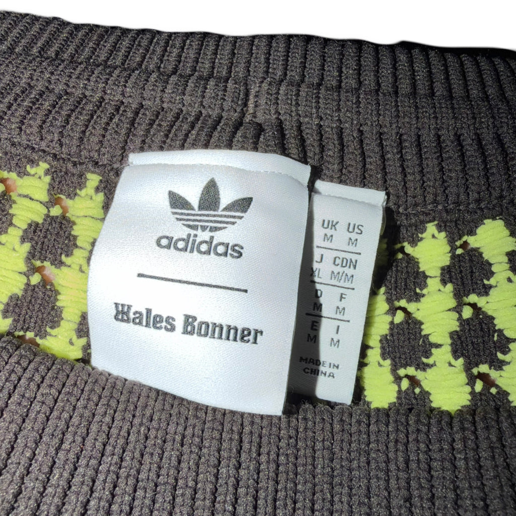 adidas Originals Wales Bonner Crochet Knit Shorts Semi Frozen Yellow Brown 2024 (USED)