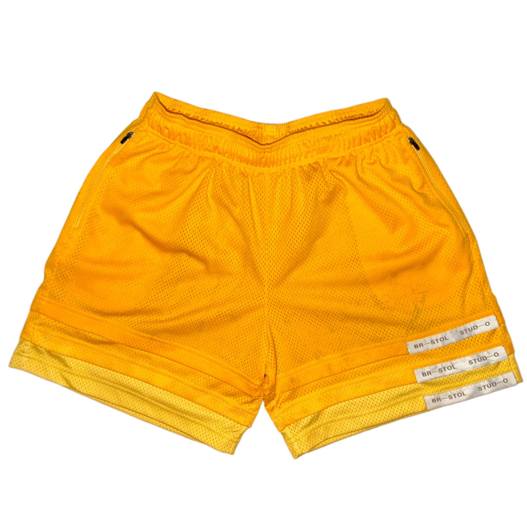Bristol Studio Triple Hem Shorts Gold Lemon Pale Yellow 2022 (USED)