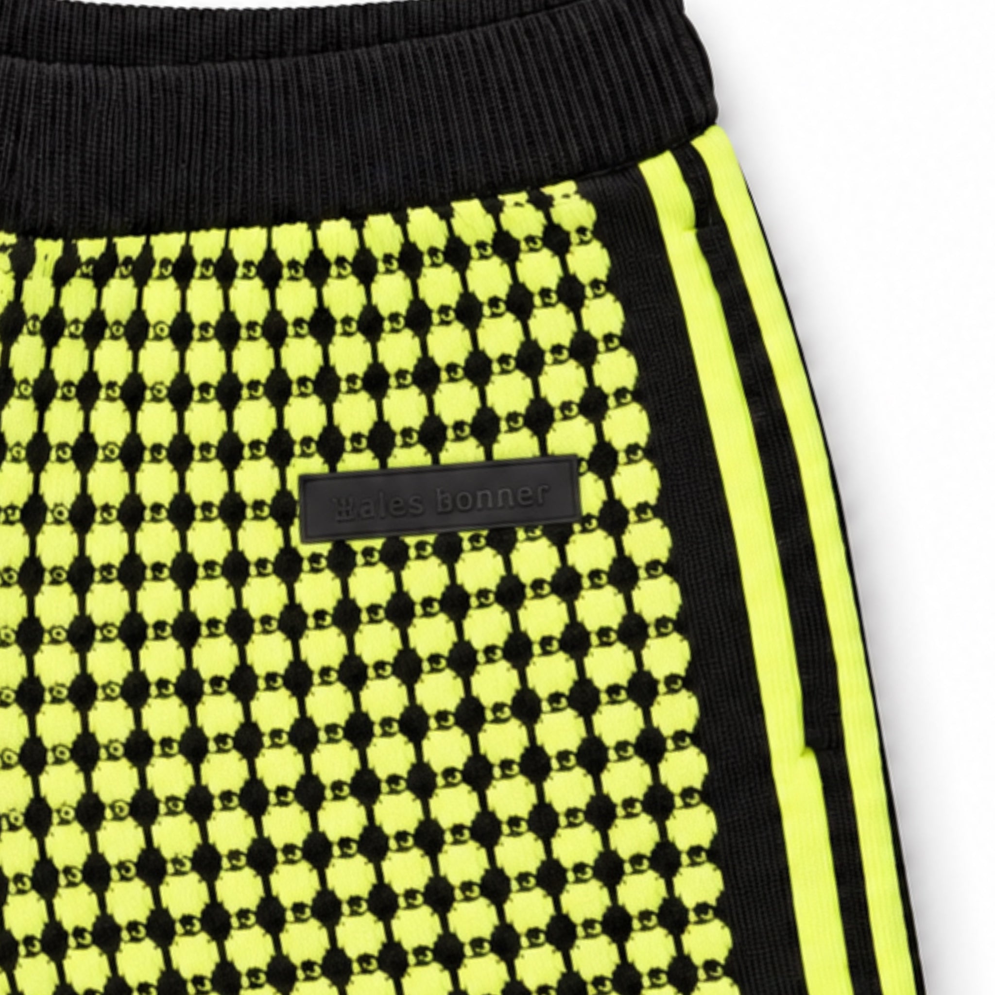 adidas Originals Wales Bonner Crochet Knit Shorts Semi Frozen Yellow Brown 2024 (USED)