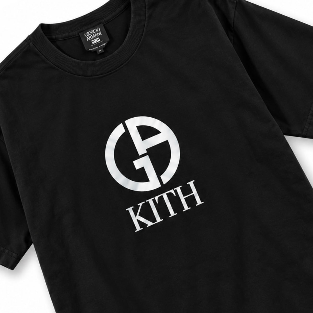 Kith Giorgio Armani Classic Logo Tee Black 2024