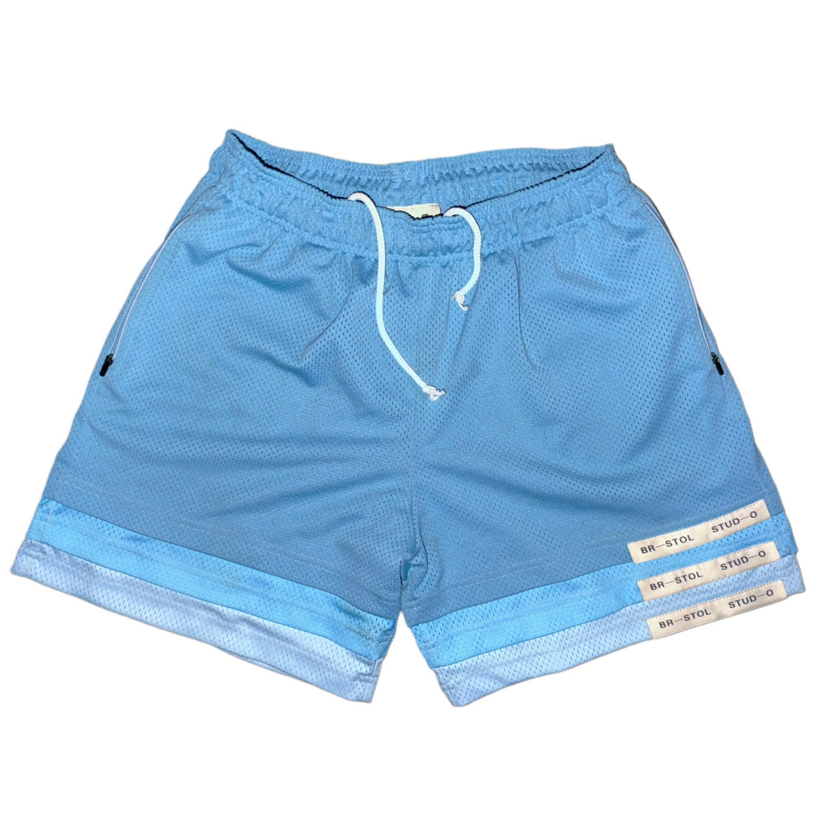 Bristol Studio Triple Hem Shorts Sky Blue Aqua Ice Blue 2022 (USED)