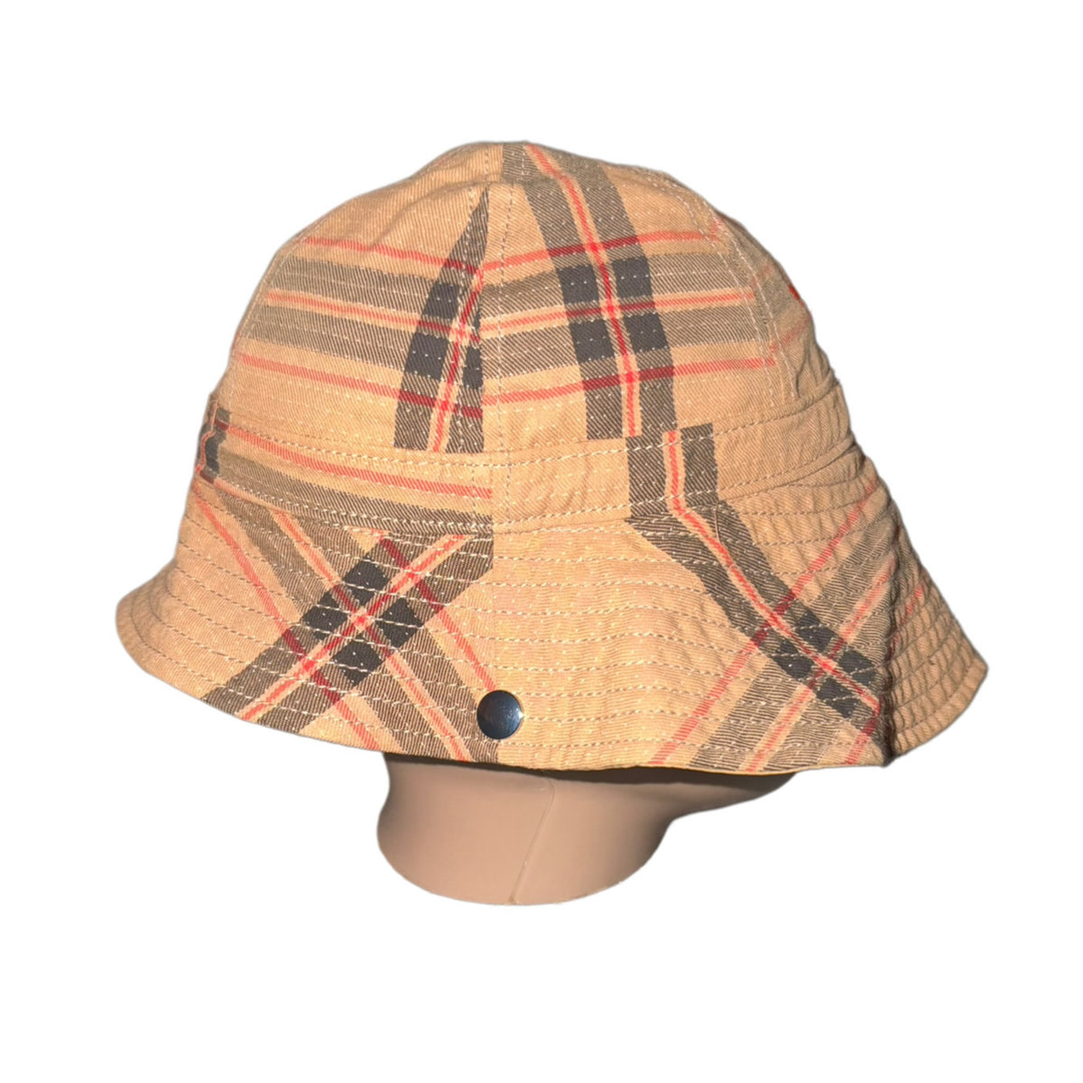 adidas Originals Wales Bonner WB Bucket Hat Check Jacquard Beige 2024 (USED)