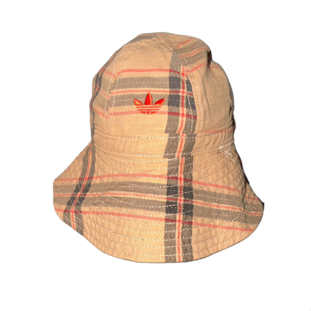 adidas Originals Wales Bonner WB Bucket Hat Check Jacquard Beige 2024 (USED)