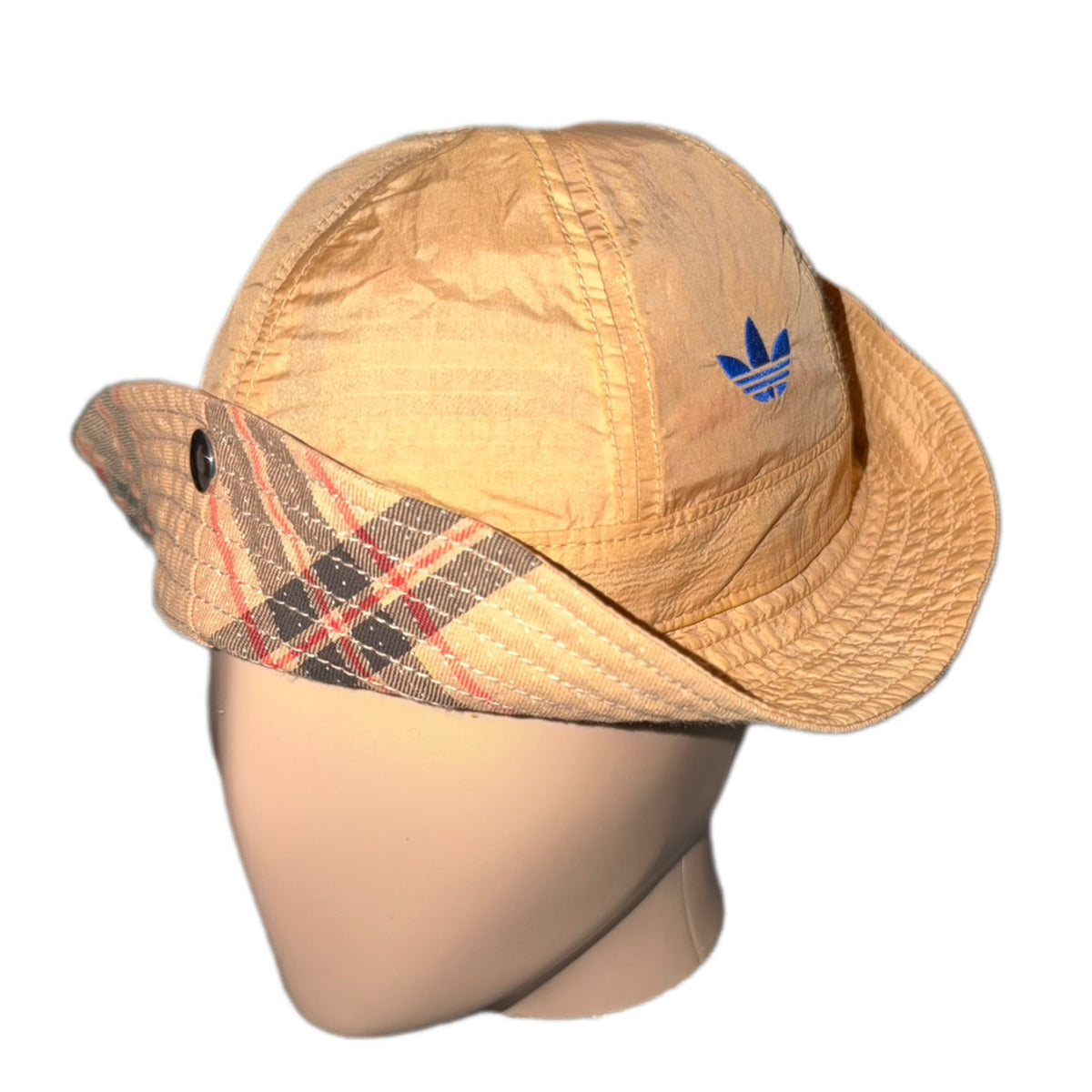 adidas Originals Wales Bonner WB Bucket Hat Check Jacquard Beige 2024 (USED)