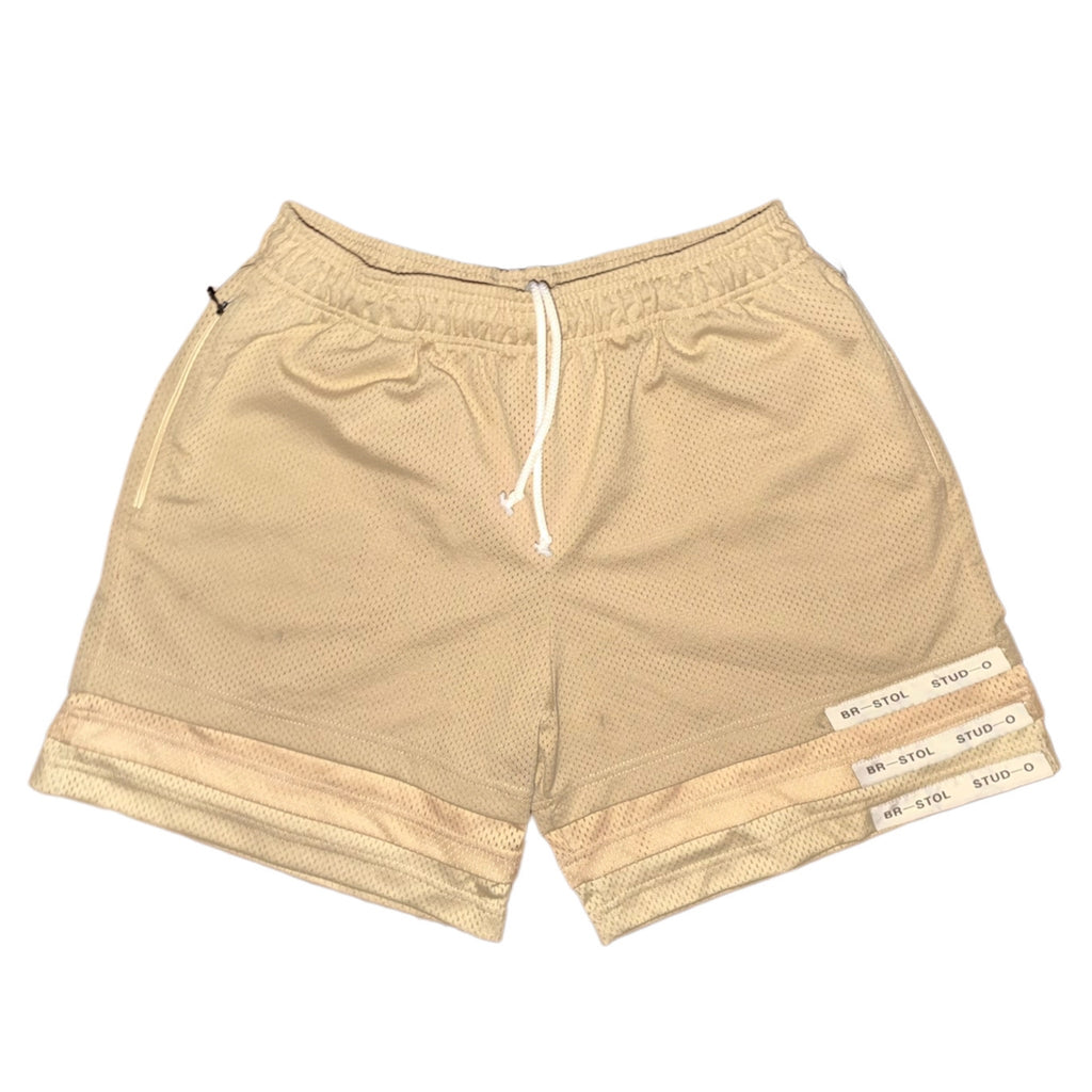 Bristol Studio Triple Hem Shorts Camel Sand Cream 2022 (USED)