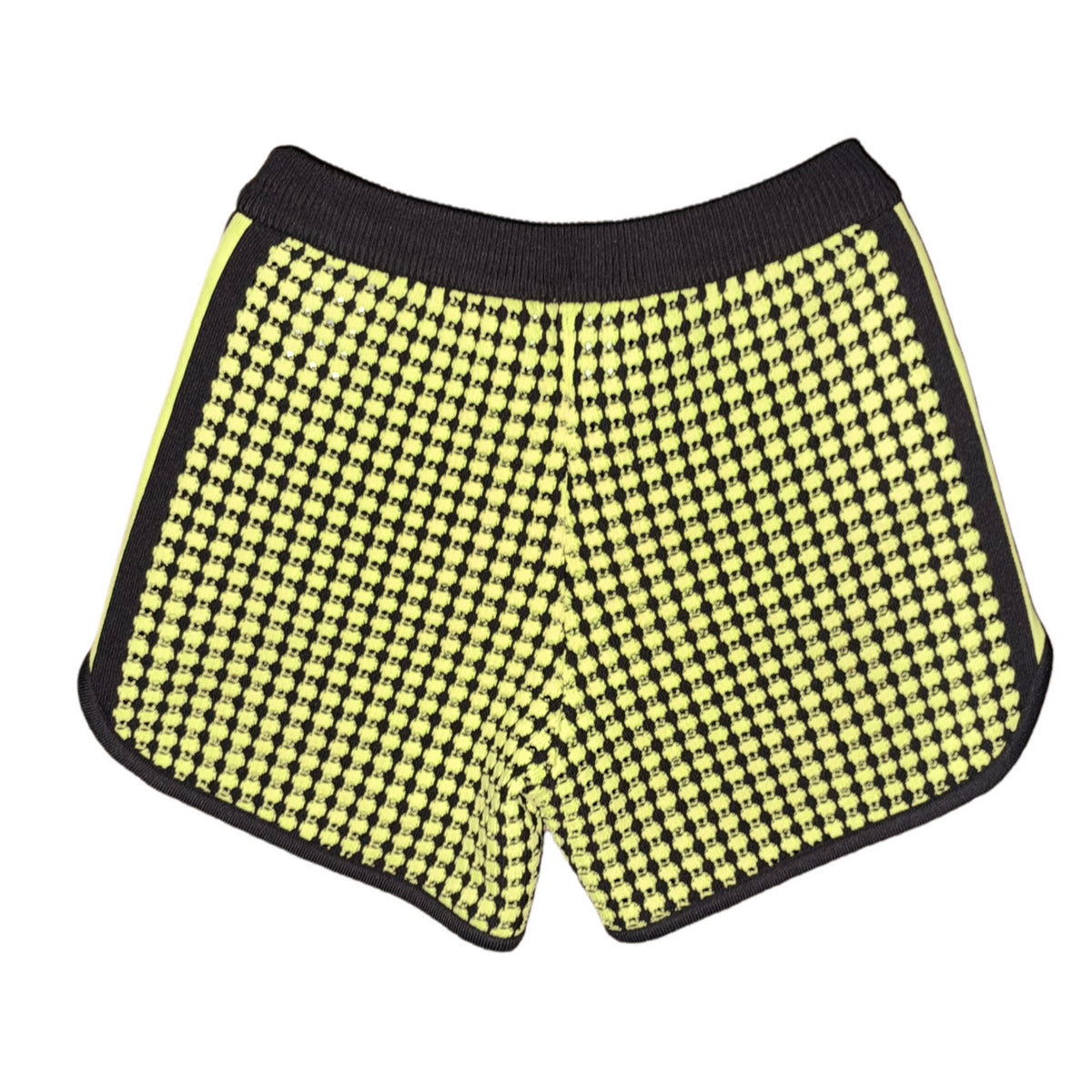 adidas Originals Wales Bonner Crochet Knit Shorts Semi Frozen Yellow Brown 2024 (USED)