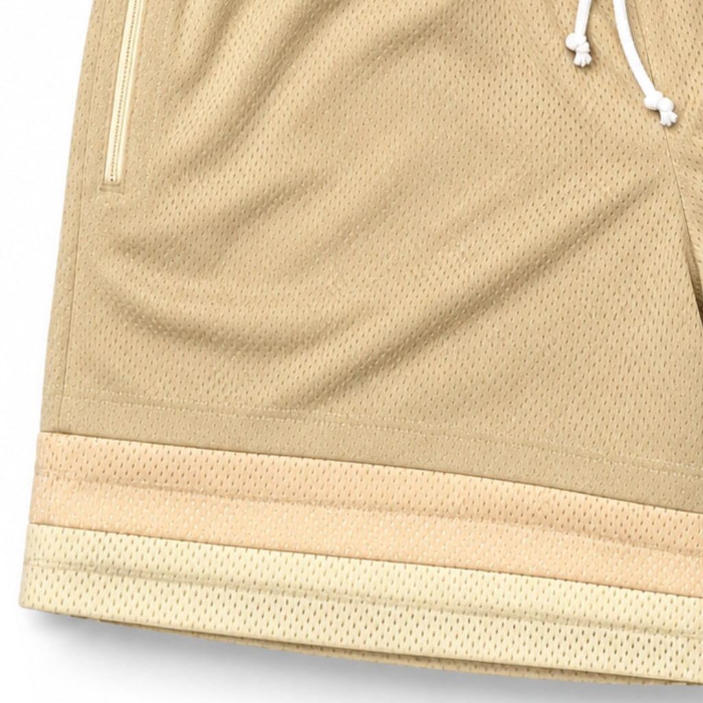 Bristol Studio Triple Hem Shorts Camel Sand Cream 2022 (USED)