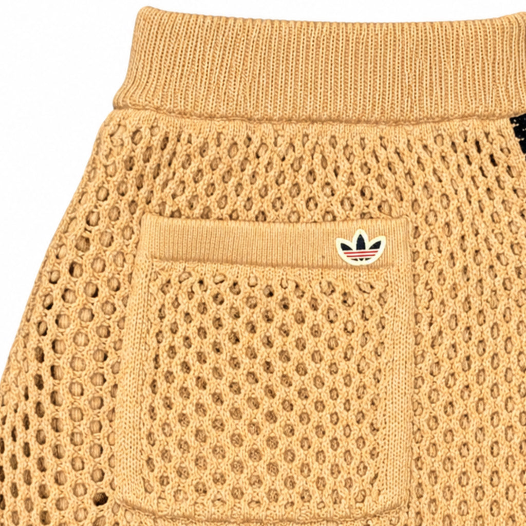 adidas Originals x CLOT Edison Chen Crochet Shorts Beige Black 2024